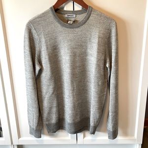 DKNY gray wool sweater